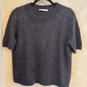 NWOT Everlane Alpaca Short sleeve Crewneck Sweater Sz Med